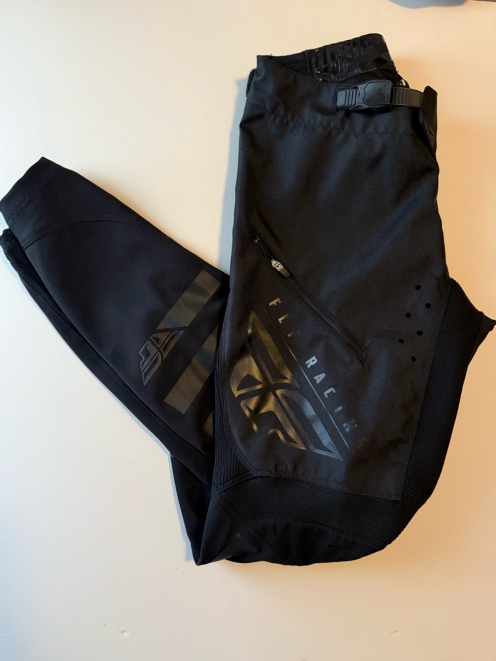 Fly Racing Men's Black Softshell Riding Pants - Picture 2 of 6